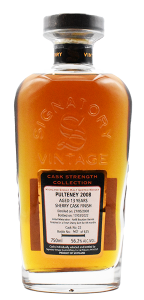 2008 Pulteney 13 Year Old Signatory Single Barrel Cask Strength Single Malt Scotch Whisky