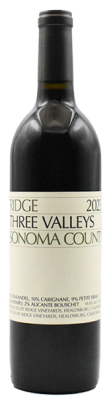 2023 Ridge Vineyards Three Valleys Sonoma County Red