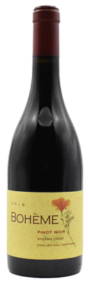 2019 Bohème English Hill Vineyard Sonoma Coast Pinot Noir (Was $60)
