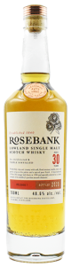 1990 Rosebank 30 Year Old Release 1 Unchillfiltered Lowland Single Malt Whisky