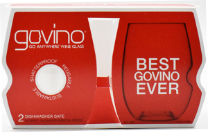 GoVino Polycarbonate Red Wine Glasses 2-Pack